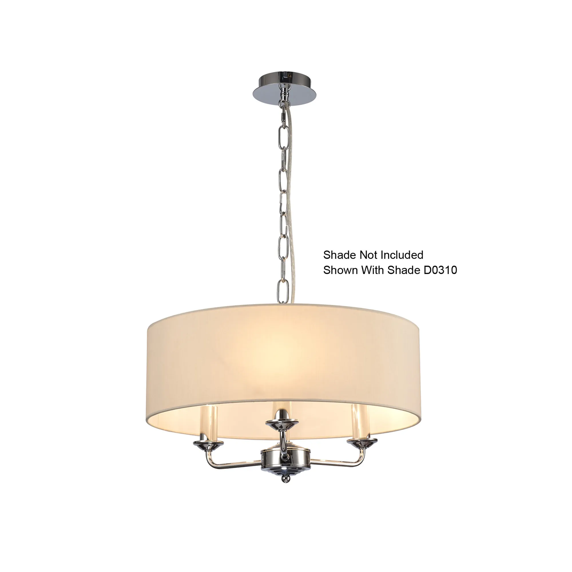 Banyan Pendant 3 Light Polished Chrome D0354  Deco Banyan
